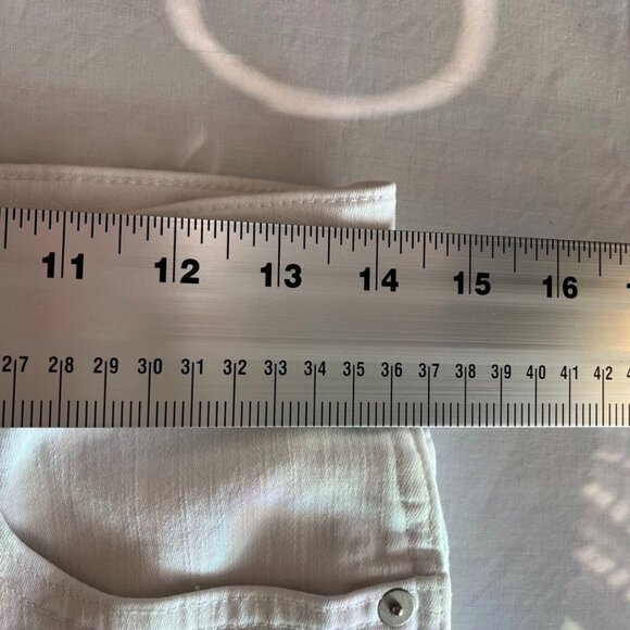 Madewell High Rise Button Fly Straight Jeans White Size 28 - Picture 16 of 16